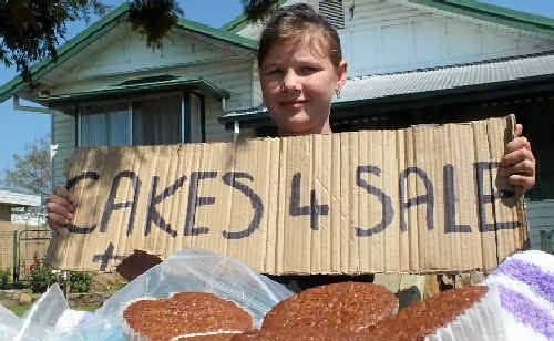 Leonie Schelbach has been busy baking and selling cupcakes and cakes over the holidays. 